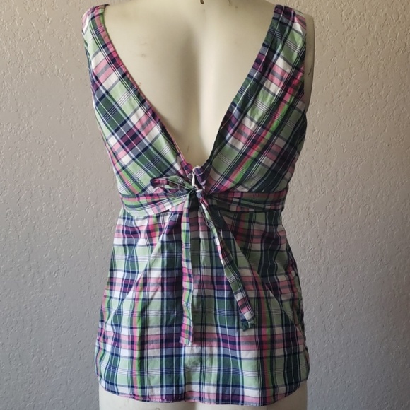 J.Crew plaid shirt top 4 Summer - Picture 4 of 5